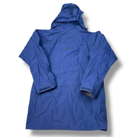 VTG Kathmandu Gore-Tex Waterproof Jacket Blue Size 12 Outdoor Hiking Shell Coat - Picture 2 of 15